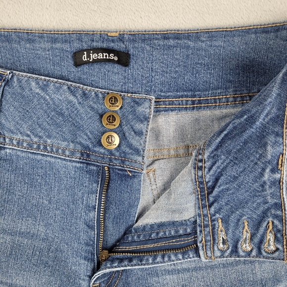 D. Jeans Womens High Rise Blue Skinny Jeans Size 16 - Picture 10 of 12